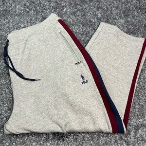 Polo Ralph Lauren Double-Knit Track Pants in Vintage Gray Heather XLT